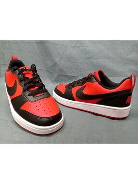 Nike Court Borough Low Recraft (GS) Sneakers Red Black Boys Size 5.5 NEW IN BOX!